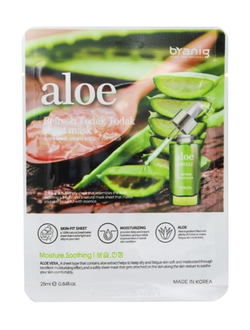 Маска для лица тканевая Branig Aloe Refresh Todak-Todak Sheet Mask, 25 мл, 1 шт