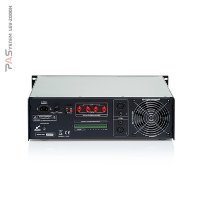 Трансляционный Микшер-усилитель PASystem LEV-2000Н