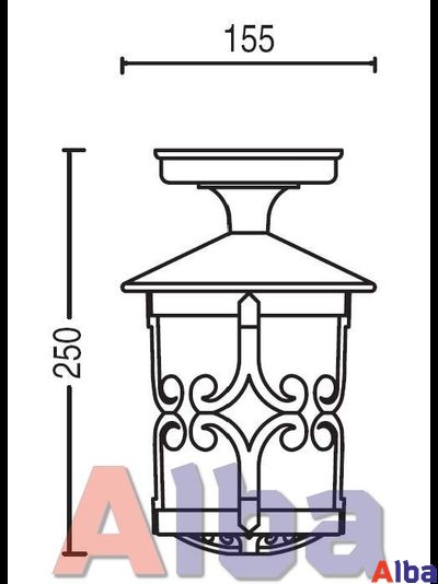 Frankfurt 15855А Парковый светильник