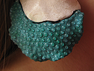 Круглые большие серьги с каплями "Сказки братьев Гримм"