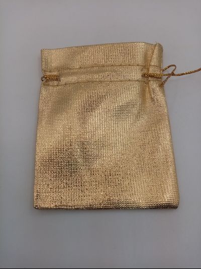 Мешочек подарочный золотой 10*15