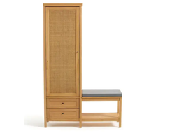 Скамья для прихожей с 1 отделением для вешалок и 2 ящиками Gabin купить в Алуште