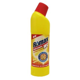 Универсальное чистящее средство "Romax WC" лимонная свежесть, 750гр