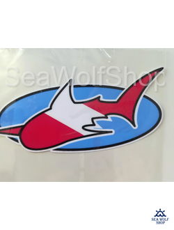 Наклейка сувенир оракал Флаг-рыба №14