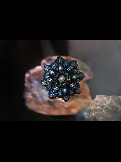 Космическое кольцо-цветок "Свет Полярной звезды"