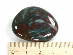 Гелиотроп, полировка плоская, Индия (37*33*9 мм, 18 г) №35496