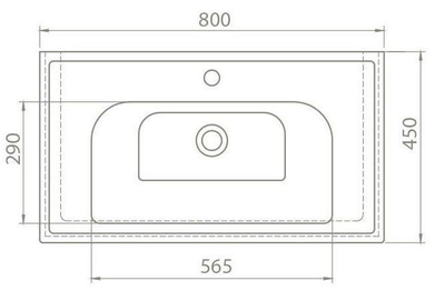 Мебель для ванной Opadiris Элеганс 80 белый матовый (с зеркалом)