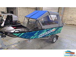 BOATCOVER PVC 320 - (транспортировочные, носовые, стояночные тенты) шир. 154 см.  серый