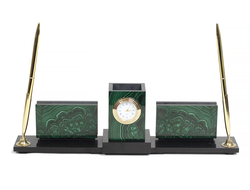 Письменный прибор из малахита