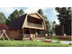 Двухэтажный каркасный дом с тремя спальнями 60м² (SK84)