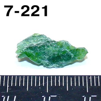 Хромдиопсид натуральный (необработанный) №7-221: 1,2г - 19*8*8мм