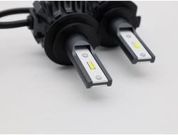 Светодиодные лампы H7 мини корпус (ip68), 12v 38w 4000Lm 6000K, Seoul CSP Y19 (комплект, 2шт)