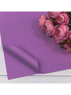 Пленка матовая в листах "Корейская" 56*56см 20шт Фиолетовый ПЛ28/18