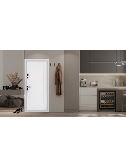 Стальная дверь   Plata (умная электронная дверная ручка с отпечатком пальца Smart lock T888 Черная)