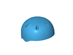 Minifigure, Headgear Helmet Sports with Vent Holes, Dark Azure (46303 / 6020206 / 6225073)