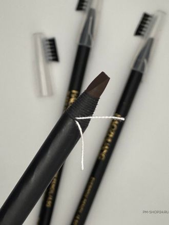 Эскизный карандаш коричневый с щеточкой