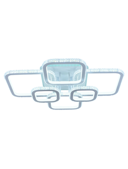 Люстра светодиодная 8019/6 WHT 356W+10W RGB Profit Light