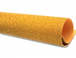 Фоамиран глитерный, толщина 2 мм,  20*30 см, цвет желтый (№10)