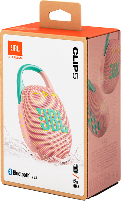 Портативная акустика JBL Clip 5 Pink