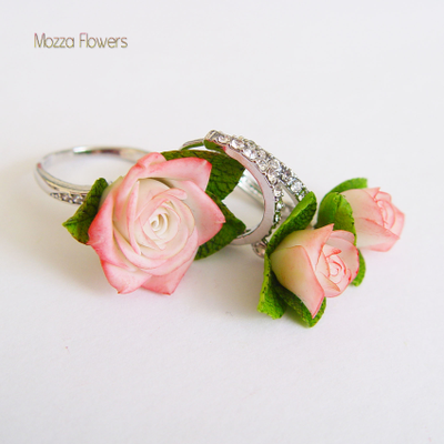 Комплект "Утро в саду". Белая позолота.