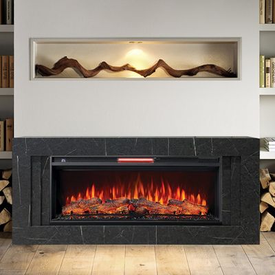 Линейный электрокамин Лайн GR-MR с очагом Joker 45