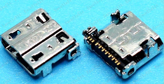 Разъем зарядки №6 Samsung N7100, i9500, i9505, C101, Note2 (11 pin) (MC-042, MC-169)