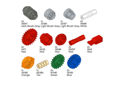 !АНАЛОГ! Assortment of Gears /  Gearbox,  (GEAR1)