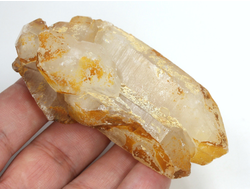 Кварц горный хрусталь, сросток кристаллов необработанный, Россия, Урал (80*44*30 мм, 109 г) №36165