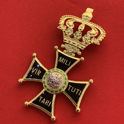 Орден Виртути Милитари или Военного Достоинства 1-й степени с бантом из муаровой ленты. Полноразмерная копия LUX! Лот № 61.