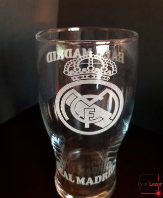 Пивной бокал с гравировкой "Реал Мадрид"