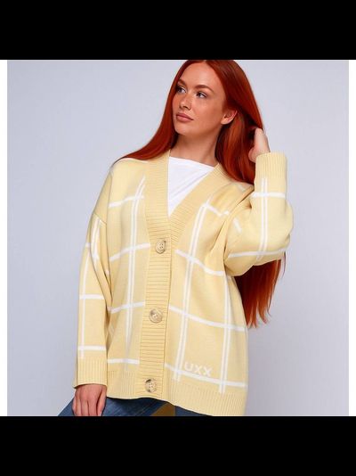 Кардиган женский лимонный