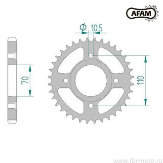 10402-36 Звезда ведомая #530 CB 400 N AFAM 10402-36