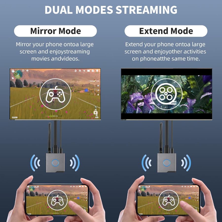 DE/VT-WS020 беспроводной HDMI приёмник контента 4К с мобильных устройств на ваш ТВ (до 10 м.)