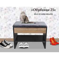 ФР014 Обувница 25. Размер: 600х340х450.
