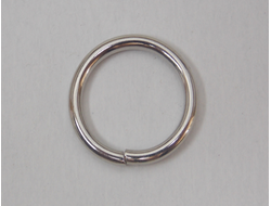 Кольцо металл 15х2 мм цвет никель