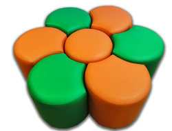 Набор каркасных пуфиков «Семицветик»