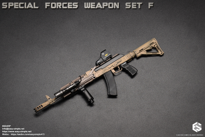 Автомат АК-74М с комплектом аксессуаров и снаряжения (Special Forces Weapon Set) - 1/6 (06045F) - Easy&Simple