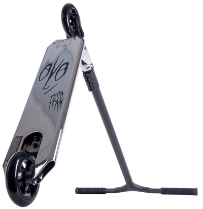 Трюковой самокат Tech Team Provokator 50 silver chrome/black на руле