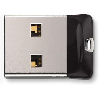 Флеш-память SanDisk Cruzer Fit, 16Gb, USB 2.0, черный, SDCZ33-016G-G35