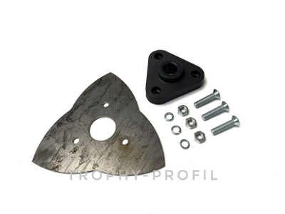 Клюз универсальный треугольный с площадкой ZST-BF "Чёрный цветок"