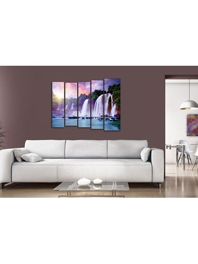 Модульная картина &quot;Диковинный водопад&quot;