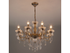 Люстра с хрусталем 3281/8 античная бронза/прозрачный хрусталь Strotskis Eurosvet