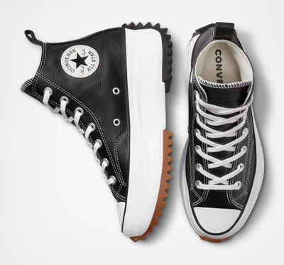 Converse run star hike cuir top