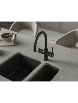 Система мгновенного кипячения воды с газацией и охлаждением 5в1 AQUAHOT MONTBLANC BM (матовый черный)