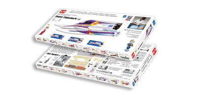 Резиномоторная модель скутера "Змей Горыныч 2.0" упаковка