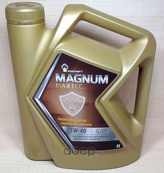 Масло моторное Rosneft Magnum Maxtec 5W-40 полусинтетическое 5 л 40814650