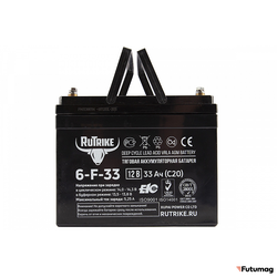 Аккумулятор RuTrike 6-F-33 (12V33A/H C20)