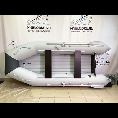 Моторная лодка Аква 3400 НДНД светло-серый/графит