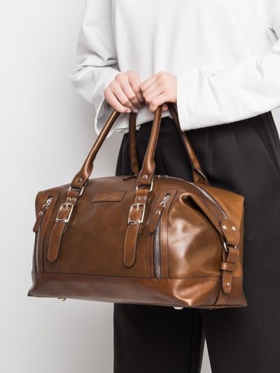 Кожаная дорожная сумка Ravenna Premium brown (арт. 4047-63)