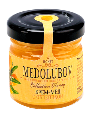 Крем-мёд Медолюбов с облепихой 40мл